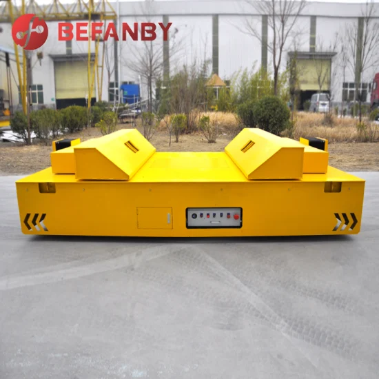 China Plant Industrial Material Transport Aluminiumspule Elektrischer flacher spurloser Transferwagen